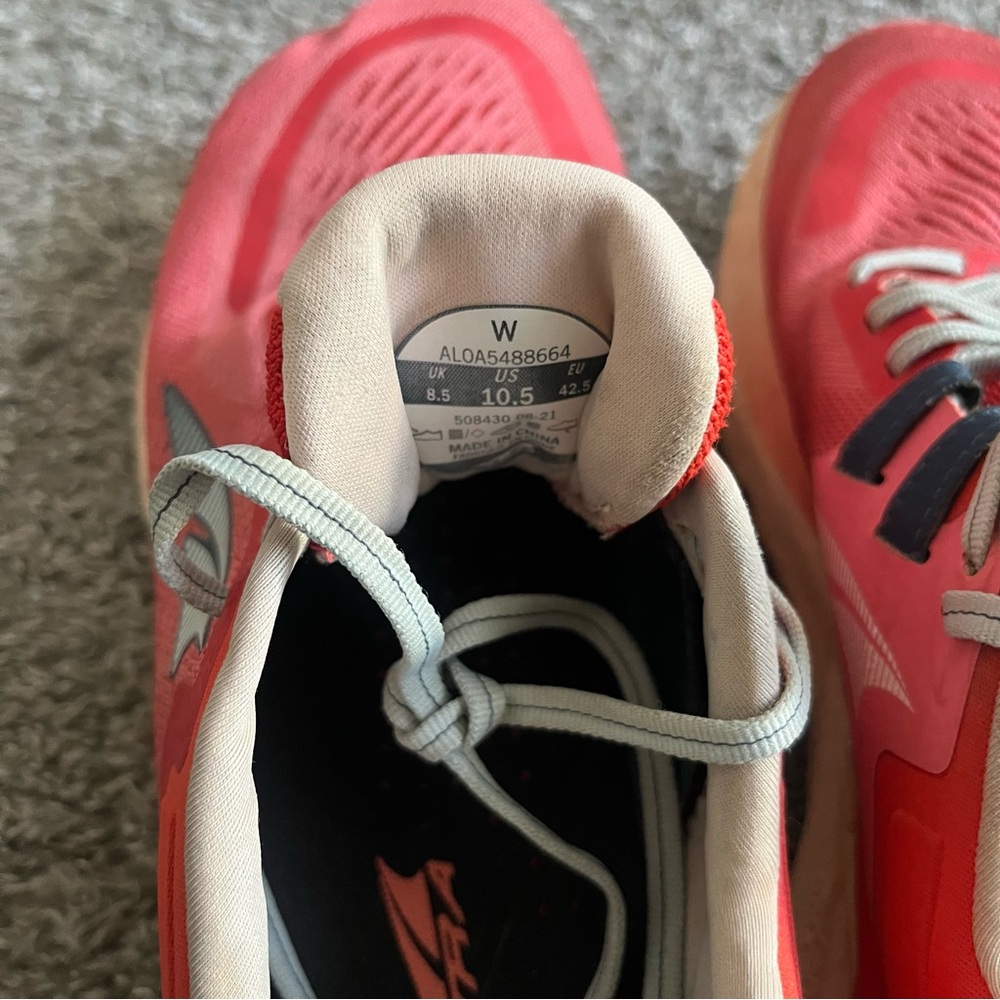 Women's Altra Provision 6 Running Shoes Orange / Red Size 10.5 Walking Sneakers - Picture 8 of 10